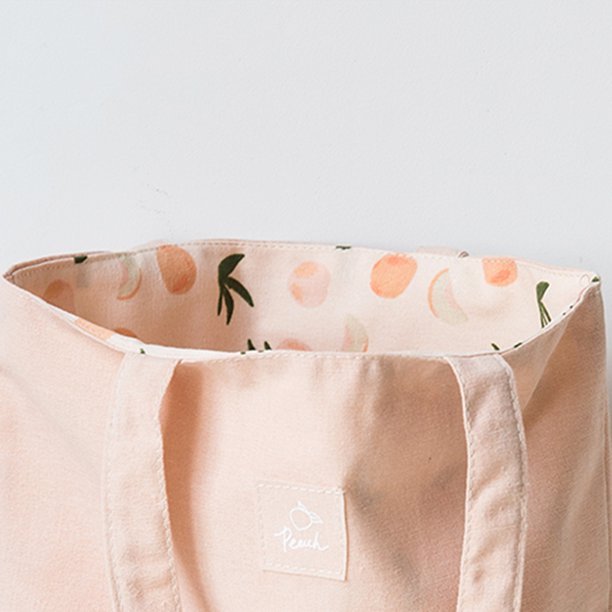 Bolsa de mano grande de lino y algodón con estampado de frutas para mujer para axilas de doble cara Sywqhk Para Estrenar