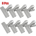 thumbnail image 1 of 8pcs Set Metal Chip Bag Clips Stainless Steel Home Kitchen Food Snack Clips, 1 of 8