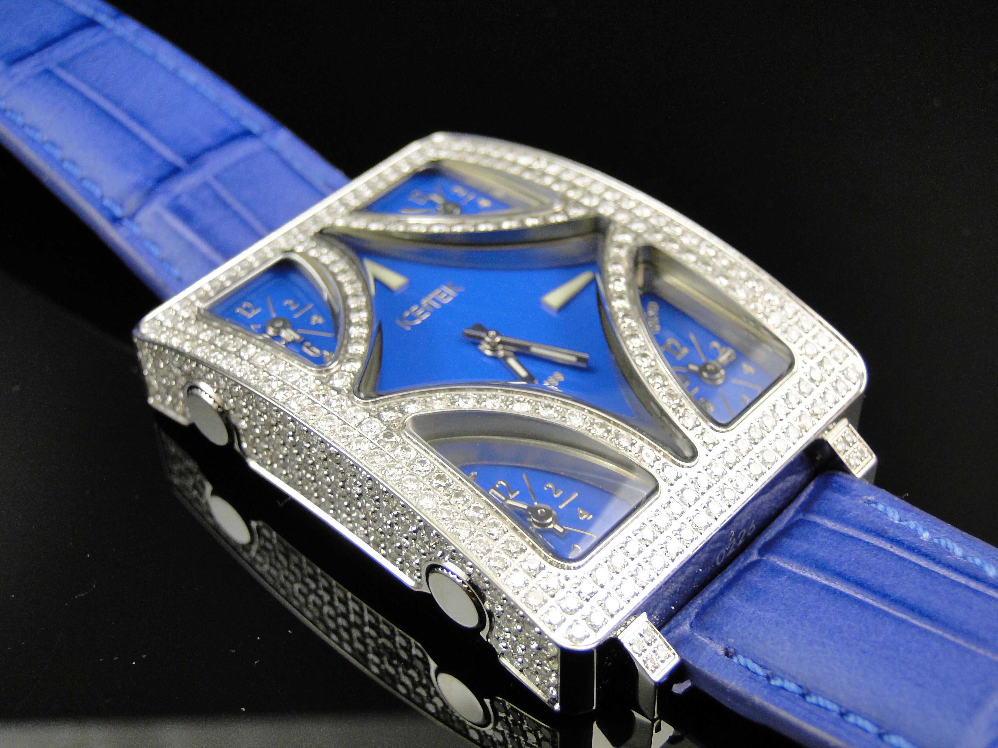 Other Ice Tek Quintempo II Diamond Watch 7.5 Ct Blue