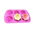 thumbnail image 6 of 6-Cavity Silicone Flower Cake Mold Handmade Jelly Mousse Mould Heat Resistant Chocolate Baking Tray Ice Cube, 6 of 10