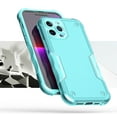 thumbnail image 2 of Case with Belt Holster Bundle for iPhone 14 Plus: Slim EX Hybrid Series Shockproof Case (Teal) and Vertical Rugged Nylon Phone Pouch, 2 of 9