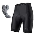 thumbnail image 1 of Men's Padded Bike Shorts Breathable Quick Elastic Cycling Shorts with Pockets, 1 of 6
