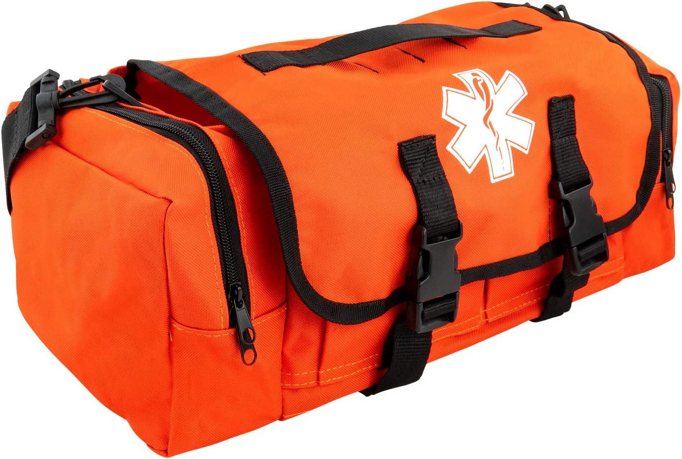 LINE2design EMS First Aid Kit, Emergency Rescue Trauma Bag, Orange, 1 Pack