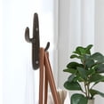 thumbnail image 2 of Shisuyan Rustic Style Cast Iron Design Cactus Shaped Double-Hooks Hanger, 2 of 9