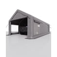 thumbnail image 2 of 13x25 Ft Heavy Duty Metal Carport, 2 Roll-Up Doors & 4 Windows, 220G PE Canopy with Galvanized Frame & 10 Sandbags for Vehicles, 2 of 8