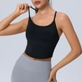 thumbnail image 6 of vigerkar Women Racerback Sports Bra Padded Yoga Tank Tops Sleeveless Fitness Workout Crop Tops 2025 Black, M, 6 of 9