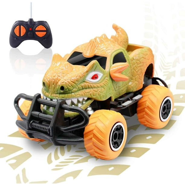 Voiture télécommandée de dinosaure pour enfants, Dino Jurassic Park Trucks  RC Race Cars RC Dinosaur Car Monster Trucks for Kids 