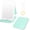 Green, variant on Upgraded Lighted Travel Makeup Mirror, 72 LEDs Portable Mirror with Lights, 3 Color Travel Mirror with Light, Touch Screen, Dimmable, Rechargeable, Angle Adjustable with Non-Slip Base, Pink