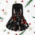 thumbnail image 1 of Vestido Navidad Soledad Manga Larga Vintage Imprimir 1 XL, 1 of 10