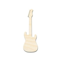 Unfinished Wood Electric Guitar Shape - Craft - up to 46" 5" / 1/2"