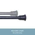 thumbnail image 4 of Trumpet 84-120 in. Decorative Curtain Rod & Holdback Set, 5/8 in. Diameter, 4 of 6
