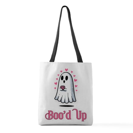 CafePress - Boo'd Up Medium Tote Bag - Polyester Tote Bag 16"x16"