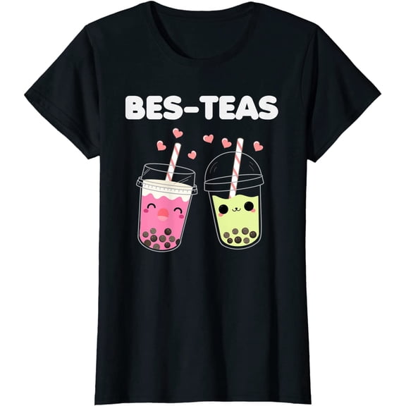Kawaii Boba Bubble Milk Tea Drink Lover Gifts Women T-Shirt