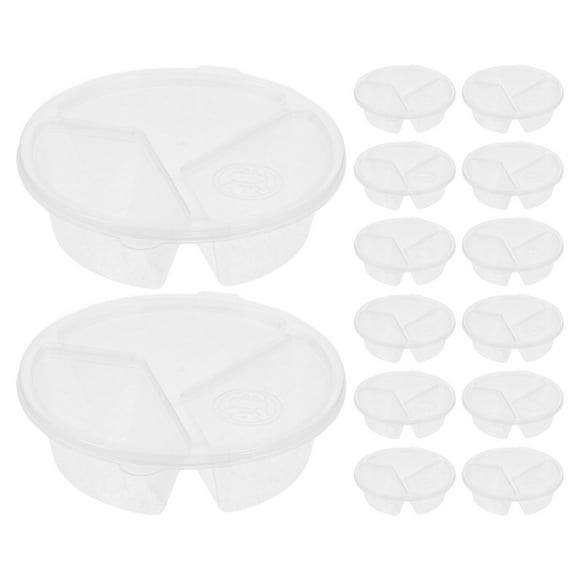 50 vasos de plástico reutilizables para salsa, con tapas, para vinagre, aceite y salsa de chile, para preparar comidas y aperitivos