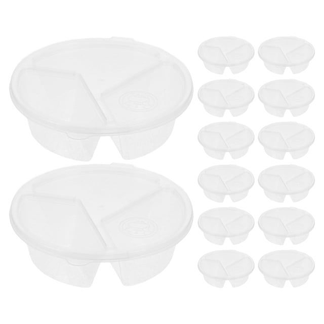 50 vasos de plástico reutilizables para salsa, con tapas, para vinagre, aceite y salsa de chile, para preparar comidas y aperitivos