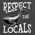 thumbnail image 6 of Wild Bobby Respect The Locals Save Our Oceans Whale Animal Lover Women Graphic Tee, Charcoal, Small, 6 of 6