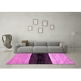 thumbnail image 3 of Ahgly Company Indoor Square Abstract Purple Modern Area Rugs, 7' Square, 3 of 4