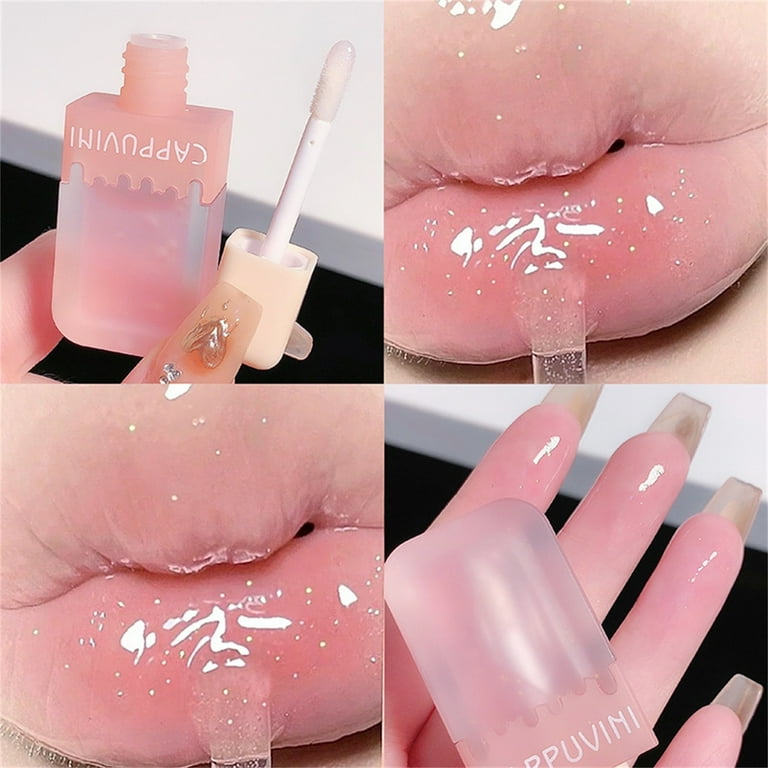 Small Ice Cream Lip Oil Ice Cream Water Gloss Lip Glaze Mirror Glass Lip Gloss Lip Gloss Lipstick Female Lip Oil 10ml