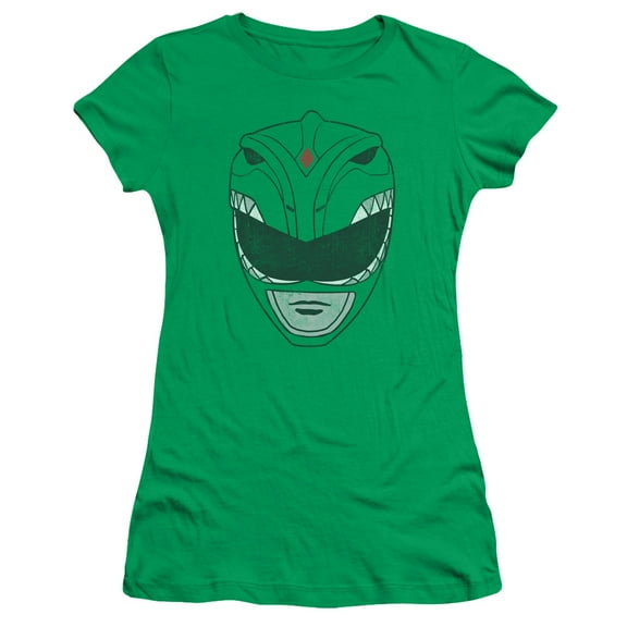 Power Rangers Green Ranger Junior Women's T-Shirt Sheer Kelly Green