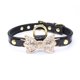 thumbnail image 1 of Joyería brillante del collar del collar del gato y de perro de la pajarita del diamante artificial del cuero lindo de lujo del diseñador, 1 of 5