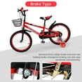 thumbnail image 6 of Kids Bike for Ages 3-10 Years Old Boys Girls, 14/16/18 Inch Kid's Bikes with Training Wheels, Basket, Dual Brake, Children Bicycle for Kids and Toddler Beginners, Pink/Red, 6 of 10