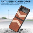 thumbnail image 4 of Compatible with Samsung Galaxy Z Flip 4 5G Case, for Girls Men Drop Protection Pattern with Soft TPU Bumper Anti-slip Wireless Charging Phone Case Cover for Samsung Galaxy Z Flip 4 5G,Brown, 4 of 12
