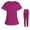 Hot Pink womens outfit sets, variant on clear 50% off Usmixi Womens Scrubs Sets Medical Uniform for Women Casual V Neck Nurse's Tunic Tops and Elastic Waist Drawstring Jogger Nursing Uniforms Set Ladies Scrub Suit Sets Fall Saving