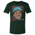 thumbnail image 2 of Men's 500 Level Quinn Hughes Forest Green US Men's Hockey Goggles T-Shirt, 2 of 3