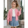 thumbnail image 6 of Afdoent Girls Cardigan Sweater Casual Open Front Knitted Sweater Basic Pullover Fall Clothes for Kids 6-8 Years, 6 of 8