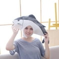 thumbnail image 4 of Soft Plush Fish Hat Party Costume Hat Plush Hat Unisex Dress up Hat Photo Props, 4 of 9