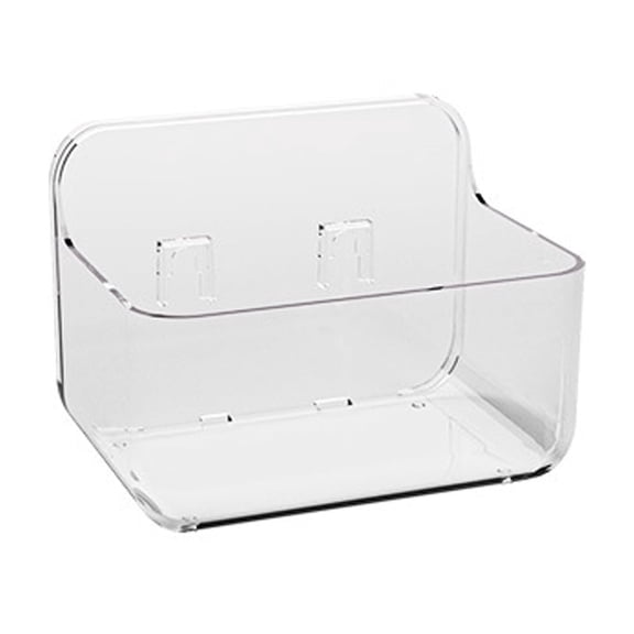 Plastic Wall Mounted Organizers Sturdy Wall Mounted Bathroom Storage Shelf Hangable Draining Organization Rack
