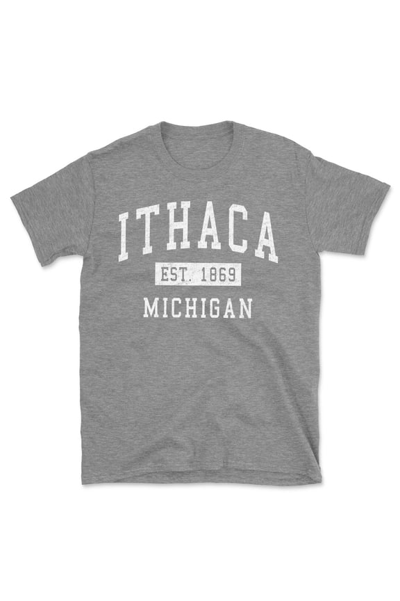 Ithaca Michigan Classic Established Men's Cotton T-Shirt