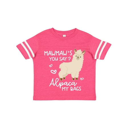 

Inktastic Mawmaw s You Say Alpaca My Bags Gift Toddler Boy or Toddler Girl T-Shirt