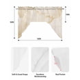 thumbnail image 6 of Marble Beige Kitchen Curtains Swag Valance for Windows/Bathroom/Cafe, Modern Abstract Ink Painting Luxury Rod Pocket Drape Panel Swag Curtain Valance for Bedroom/Living Room 55''x36'', 6 of 6