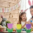 thumbnail image 3 of LAMIRO Easter Bunny Table Wooden Sign Wooden Tulips Tiered Tray Decor Hello Spring Wood Tabletop Decoration for Happy Easter Party Supplies, 3 of 7