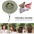 thumbnail image 5 of Dww-unisexe Chapeau Soleil Pliable Upf 50 + Anti Uv Vacances Alpinisme Outdoor Tanche Chapeau De Voyage Safari Casquette Homme Femme Bucket Hat, 5 of 5