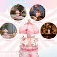 thumbnail image 6 of Threns Carousel Music Box with 3 Horses Luminous Rotating Carousel Horse Music Box for Girls Women Kids Sister Daughter Mom Granddaughter, 6 of 10