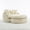Beige With Footrest, variant on Mikibama 54" Polyester Oversized Round Wide Longue Sofa With Footrest Standalone