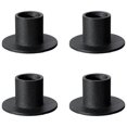 thumbnail image 4 of Candlesticks,4pcs,2.2cm,Candle Holders,Candle Stand,Candle Coaster,Home Accessories,Decorative Accessories,Black,Tea Light Holder,Creative,Candle Shel, 4 of 5