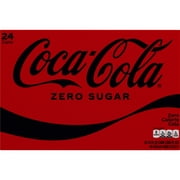 Coca-Cola Zero Sugar Soda Pop Cans, 12 fl oz, 24 Pack