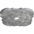 thumbnail image 3 of 29"OD x 3 5/8"ID x 1 3/8"P Flower Ceiling Medallion (Fits Canopies up to 6 1/4"), Hand-Painted Ultra Pure White Crackle, 3 of 6