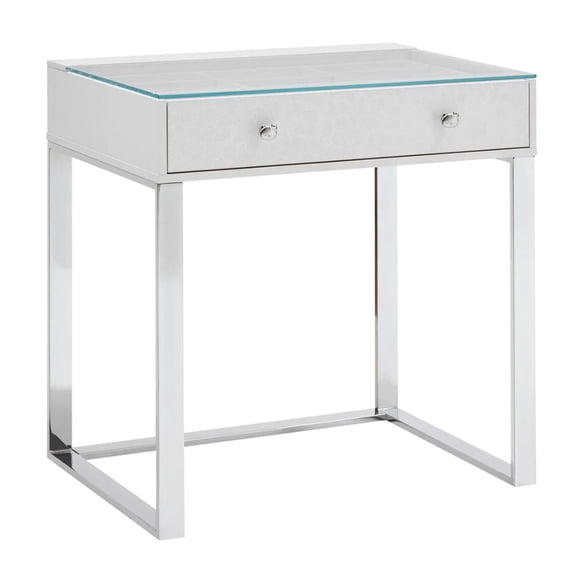 Impressions Vanity Hello Kitty SlayStation Vanity Table for Bedroom, Makeup Accessories (Silver)