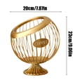 thumbnail image 3 of Nilvkv Spherical Iron Fruit Basket Coffee Capsule Storage Basket Snack Rack Candy Basket Fruit Tray Storage Rack Desktop Decoration for Home Living Room Coffee Table Snack Dried Fruit Candy Storage, 3 of 6