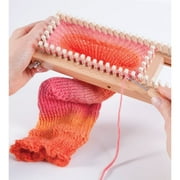 Authentic Knitting Board All-n-One Knitting Loom, 104 pegs, Wood Adjustable Knitting Loom