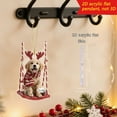 thumbnail image 3 of Taicans 2D Acrylic Christmas Tree Ornaments - Snowman,Elf,Cat & Dog on Candy Cane Swings,Lightweight Shatterproof Xmas Gifts for Home & Tree,Festive Party Favors,3.14in, 3 of 3