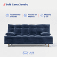 thumbnail image 2 of LASE Muebles Sofá Cama Janeiro Matrimonial Sillón Reclinable 3 Posiciones Boucle Chocolate, 2 of 7