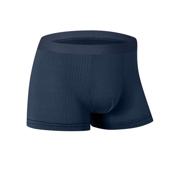 Mens Underwear Boxer Briefs Men's Lightweight Casual Underpants with Elastic Waist Soft and Comfortable Solid Color Underwear, Size L-4XL