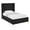 Black, variant on Posh Living Kam Upholstered Bed, Black - Full Size