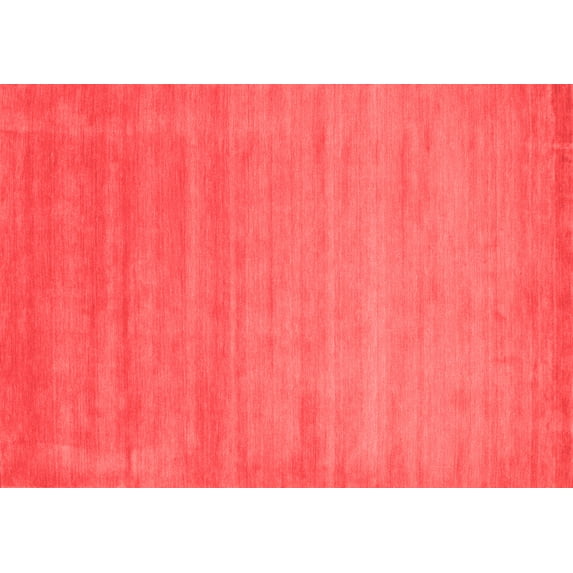 Ahgly Company Indoor Rectangle Abstract Red Contemporary Area Rugs, 5' x 7'