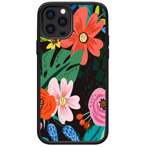 Compatible with iPhone 11 Pro case Soft TPU Glossy Flower Pattern Phone Case for Women and Girls